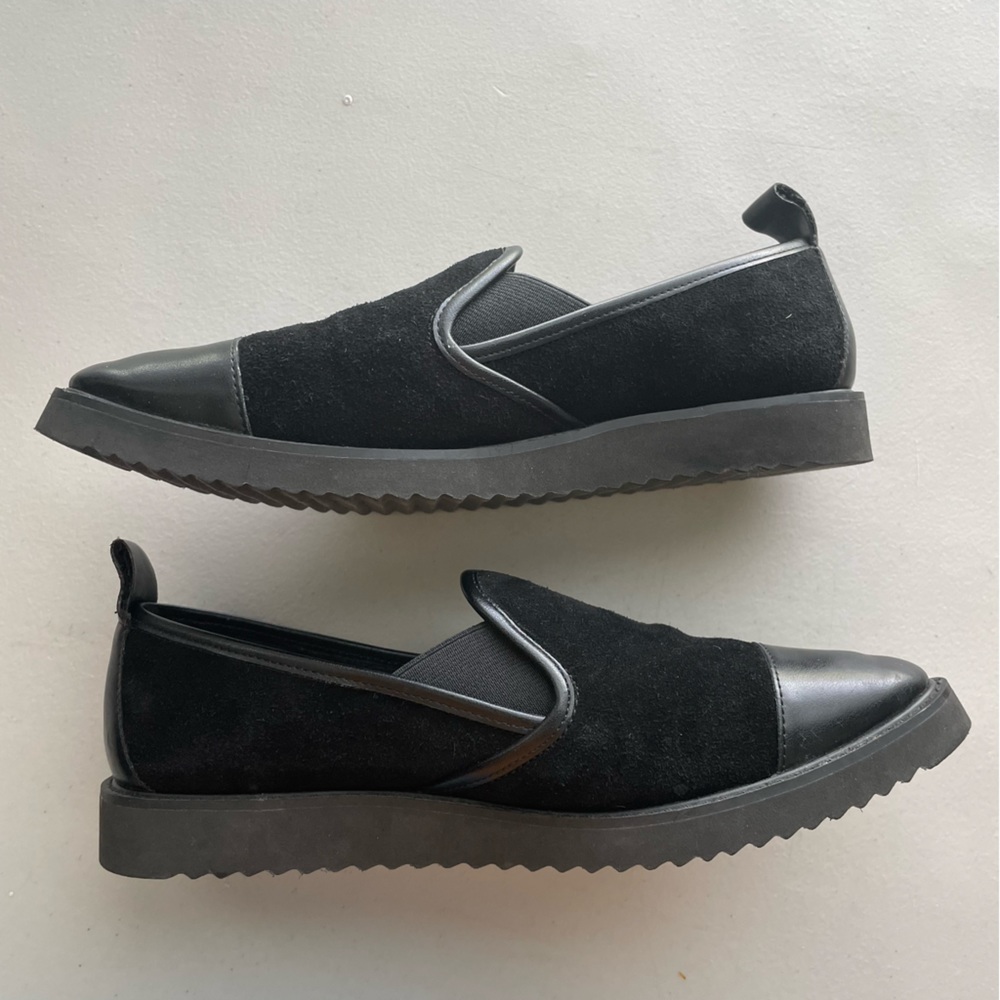 KARL LAGERFELD Cler8 Suede Leather Slip-On Loafers Women’s Size 6.5 - Picture 3 of 9